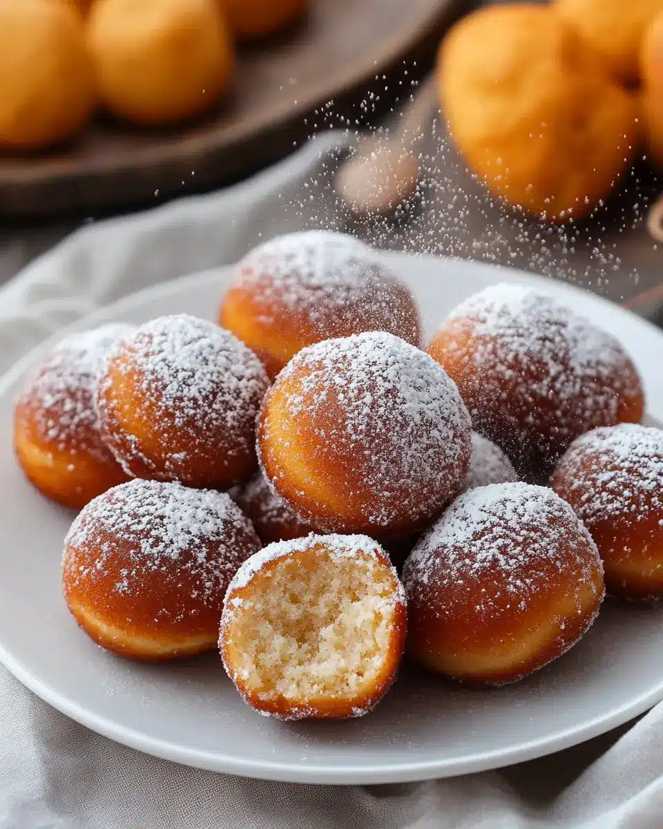 Quarkbällchen German Mini Donuts