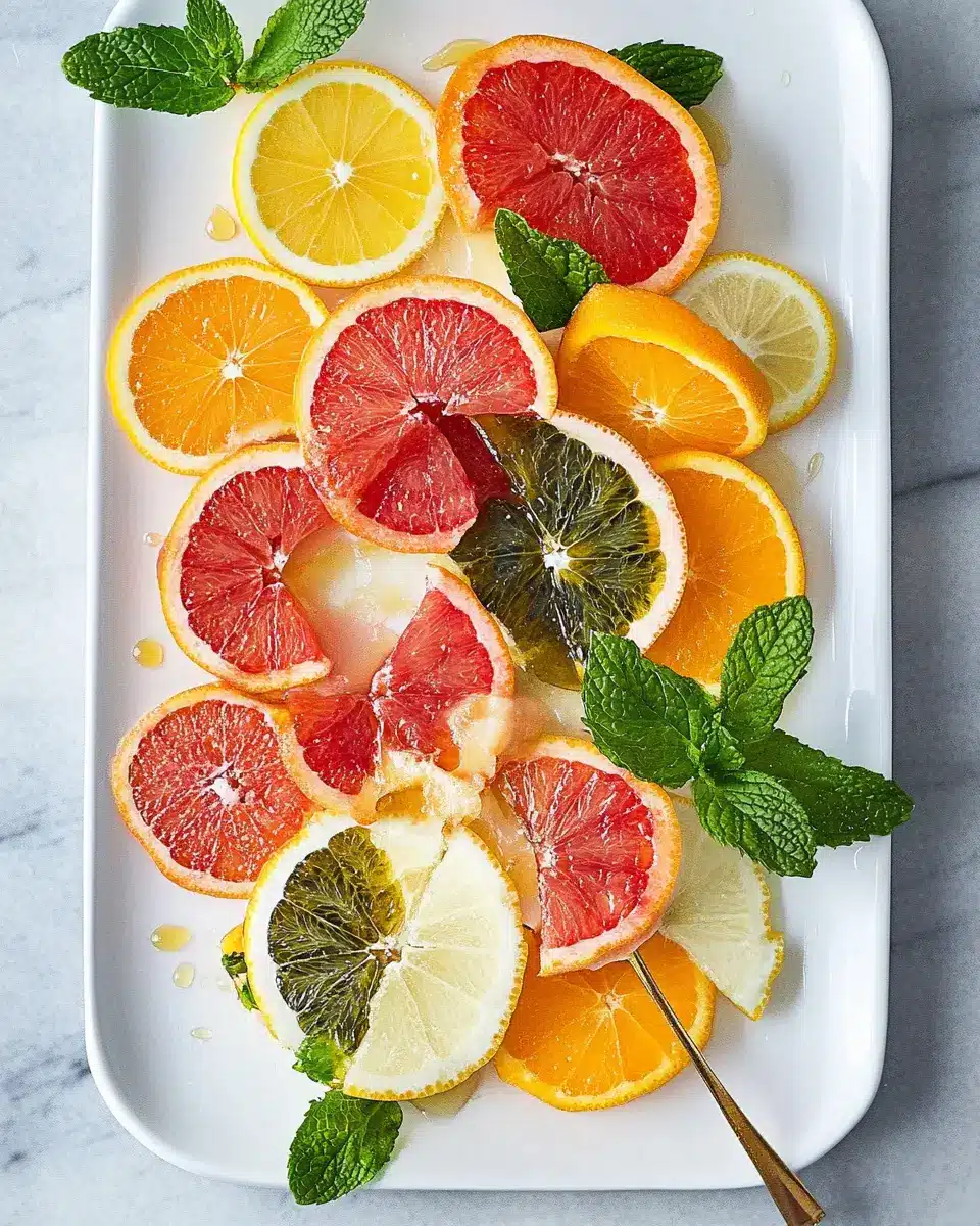 Obst-Carpaccio aus Zitrusfrüchten: Juicy Bliss on Your Plate