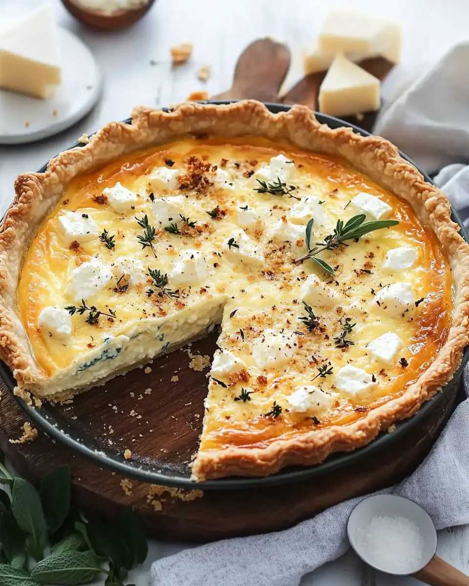 Weiße Käse Quiche: Indulgent Croissant Crust Delight!