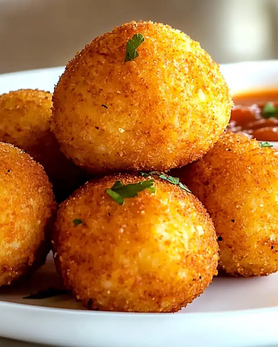 Arancini Mozzarella & Schinken: Irresistibly Cheesy Bites