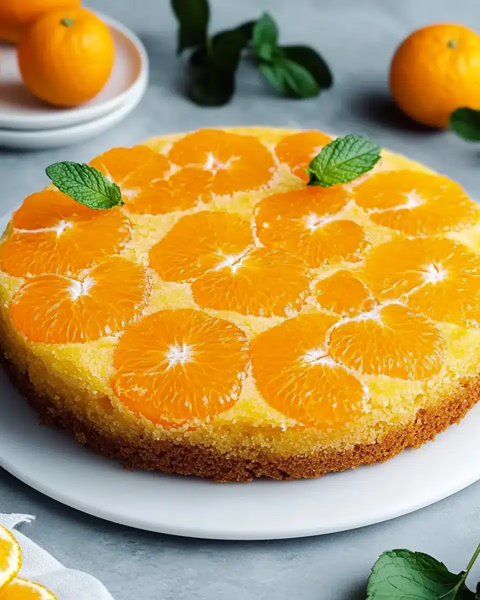 Gestürzter Mandarinenkuchen First Image First Image