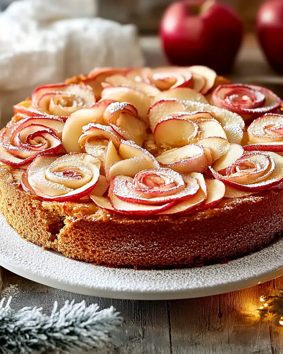 Luftiger Bratapfel-Rosenkuchen First Image First Image