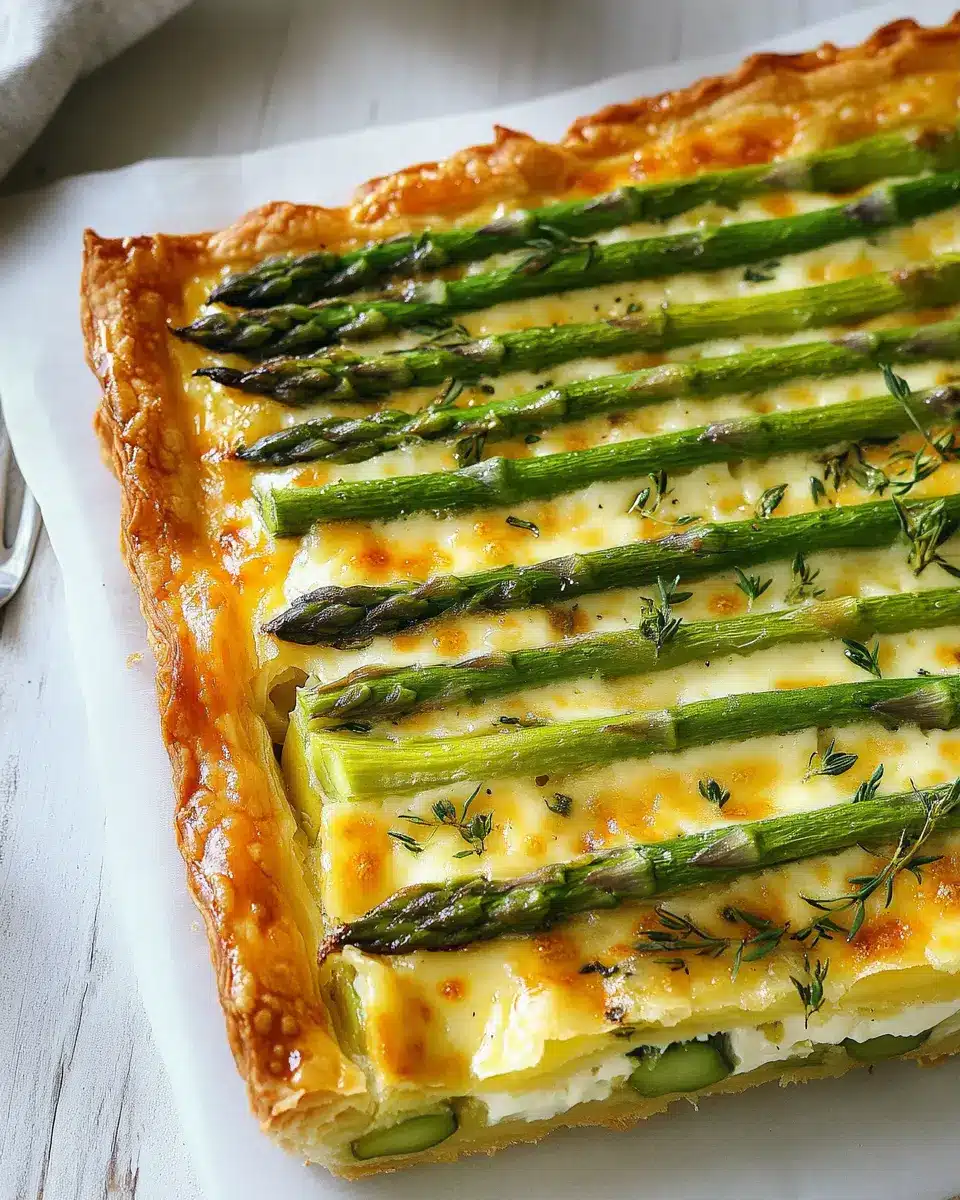 Grne Spargel Tarte