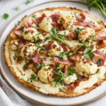 Blumenkohl Flammkuchen (Low Carb) First Image First Image