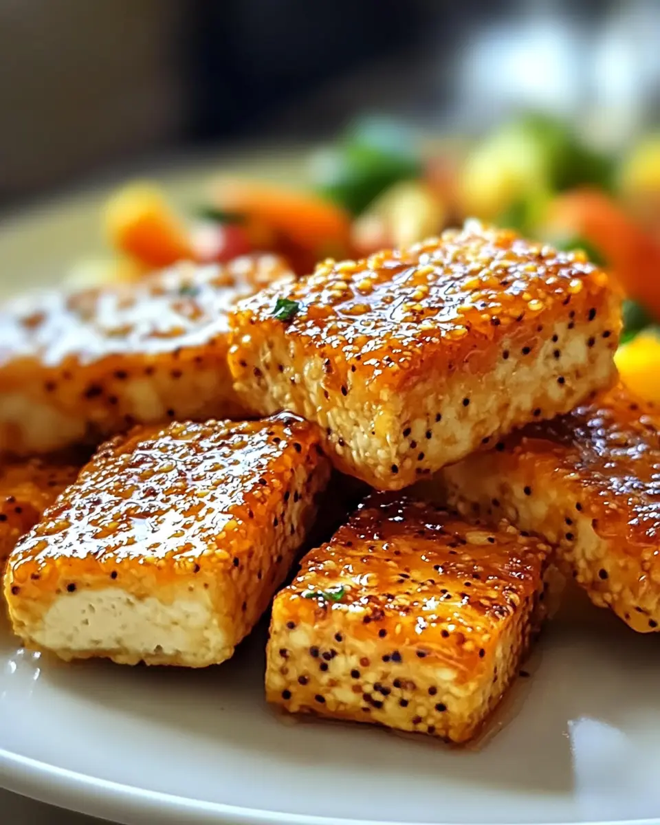 Knusprige gebackene Honig-Senf-Tofu: The Ultimate Comfort Dish
