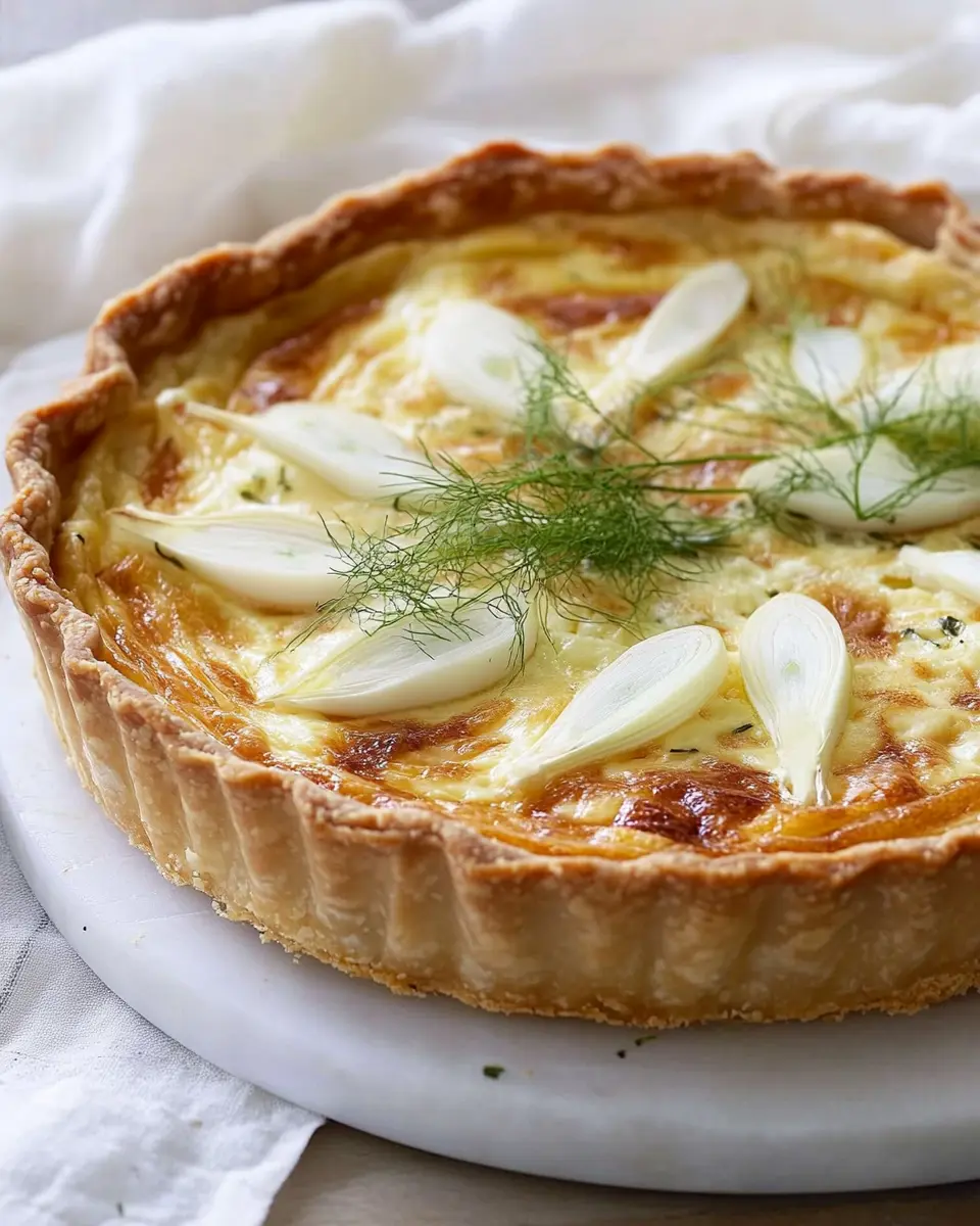 Fenchel Taleggio Quiche: Irresistibly Creamy & Deliciously Easy