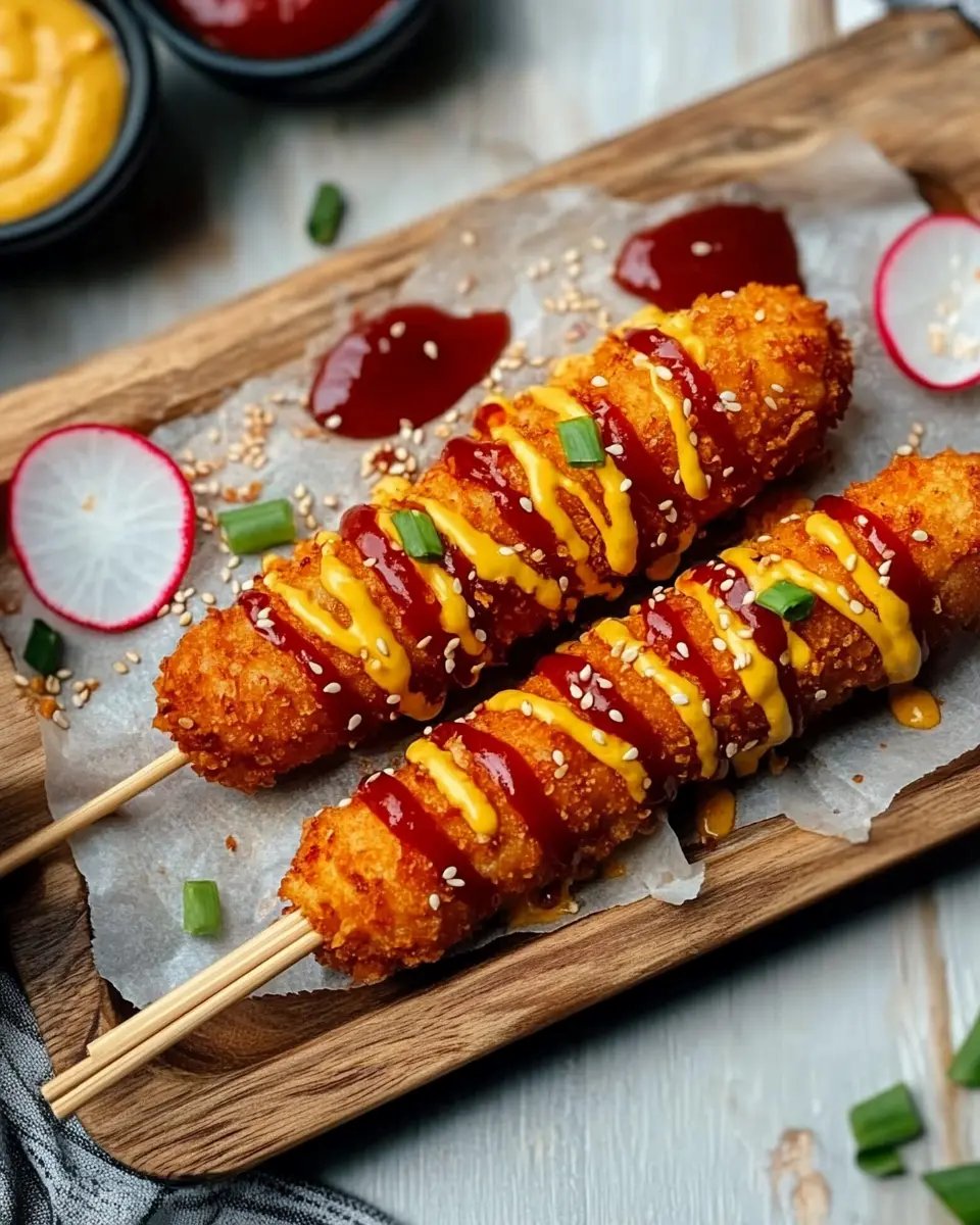 Koreanische Corndogs