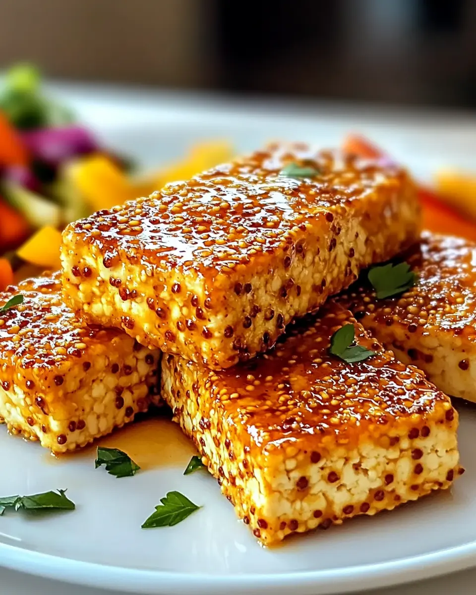 Knusprige gebackene Honig-Senf-Tofu: The Ultimate Comfort Dish
