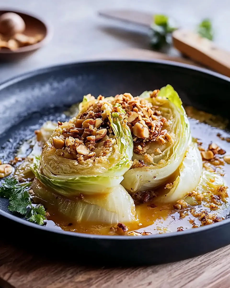 Geschmorter Wirsing unter Nussbröseln: Comfort Food Bliss