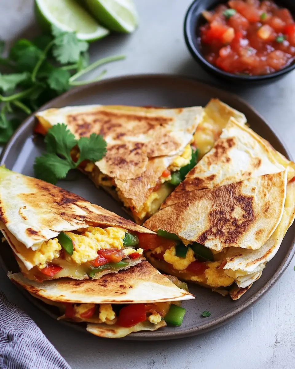 Einfache Breakfast Quesadillas First Image First Image