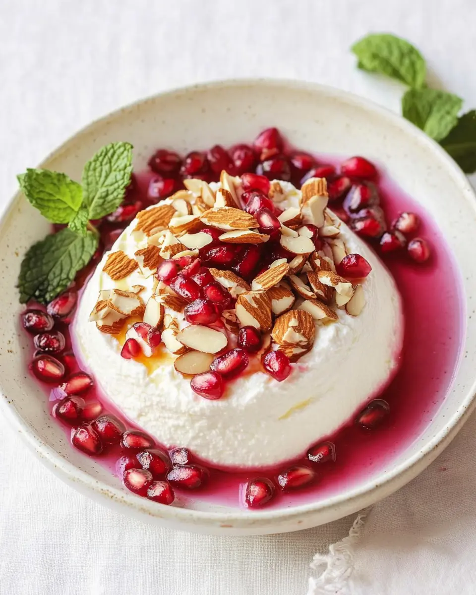 Ricotta mit Granatapfel und Mandeln: Irresistibly Creamy Delight