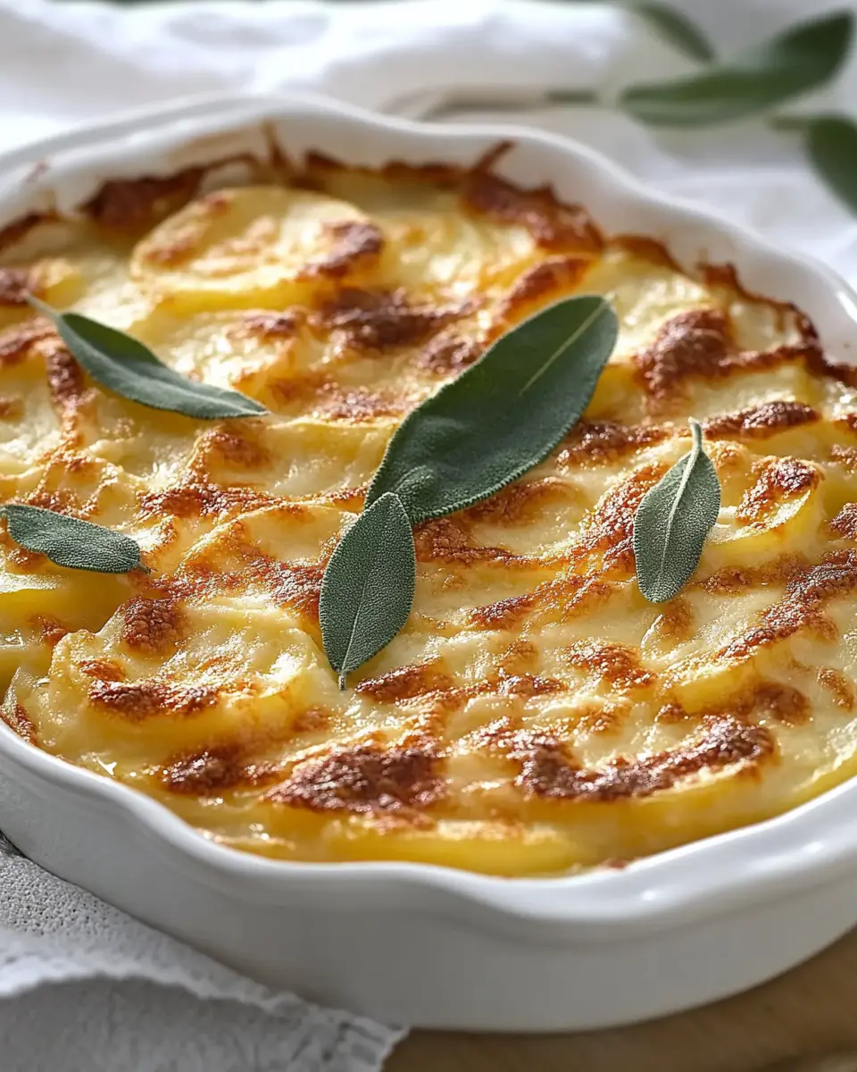 Kartoffelgratin mit Parmesan und Salbei First Image First Image