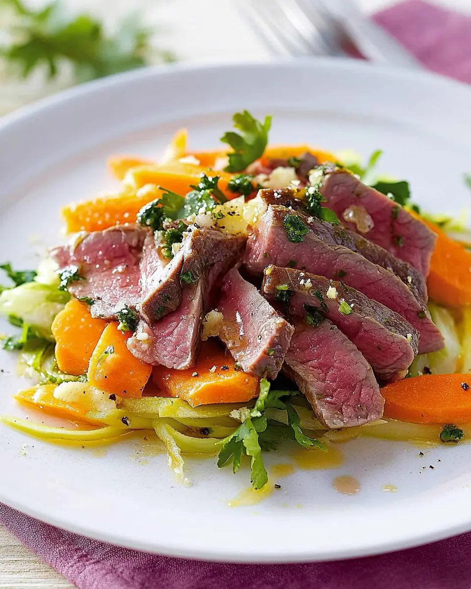 Chicoréesalat mit Roastbeef
