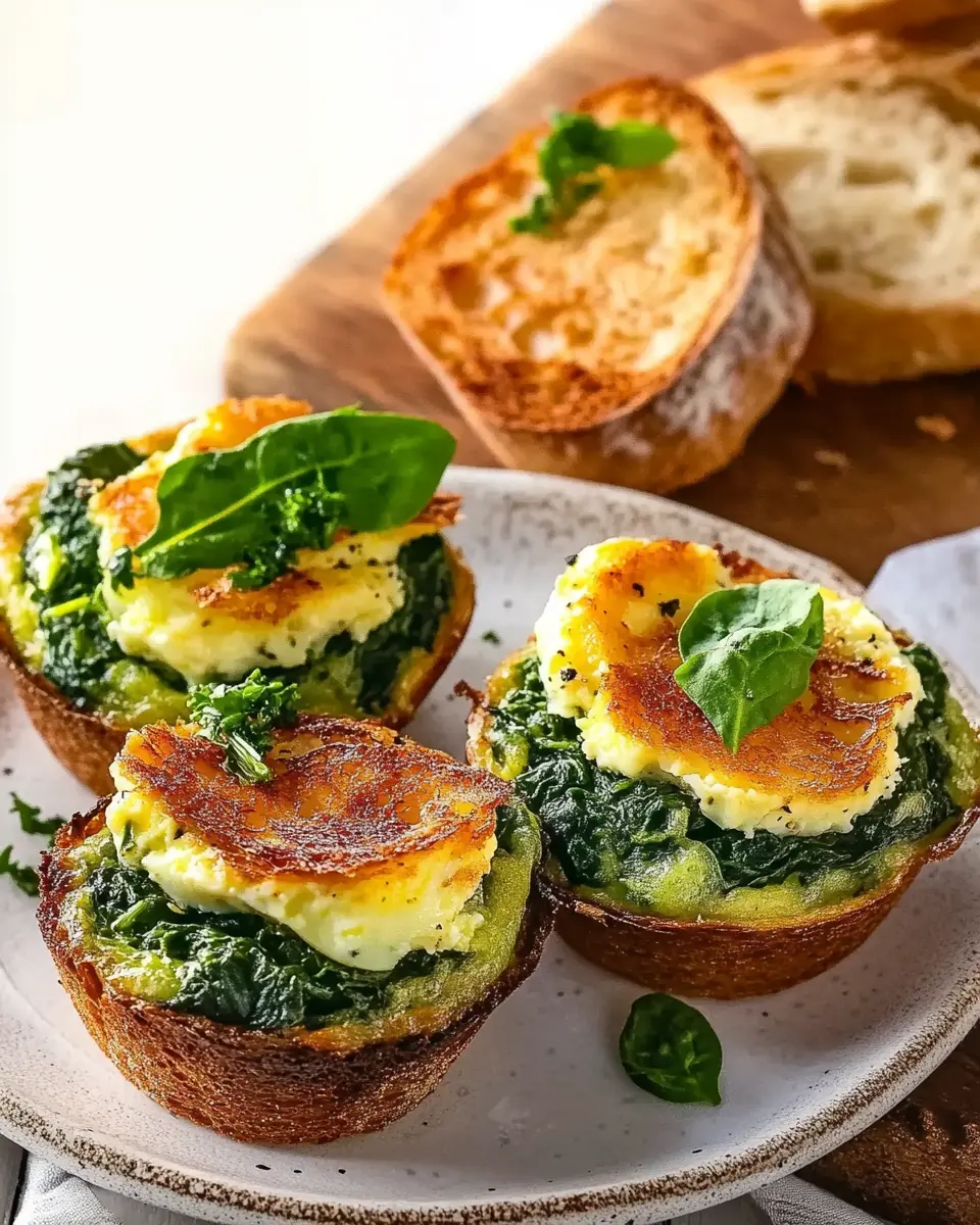 Egg-Muffins mit Spinat & Röstbrot First Image First Image