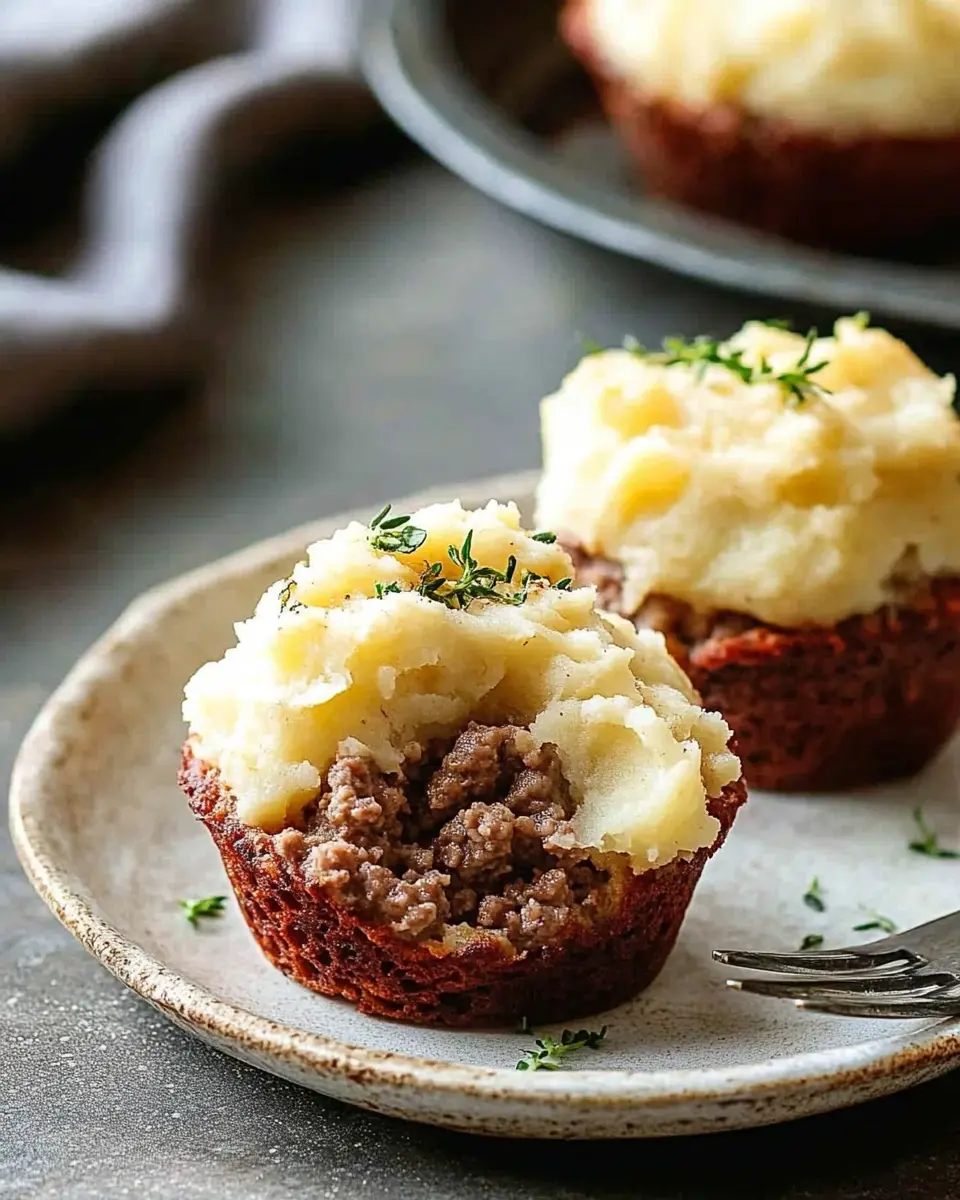 Hackfleisch-Muffins mit Kartoffelpüreehaube: Juicy Comfort Food