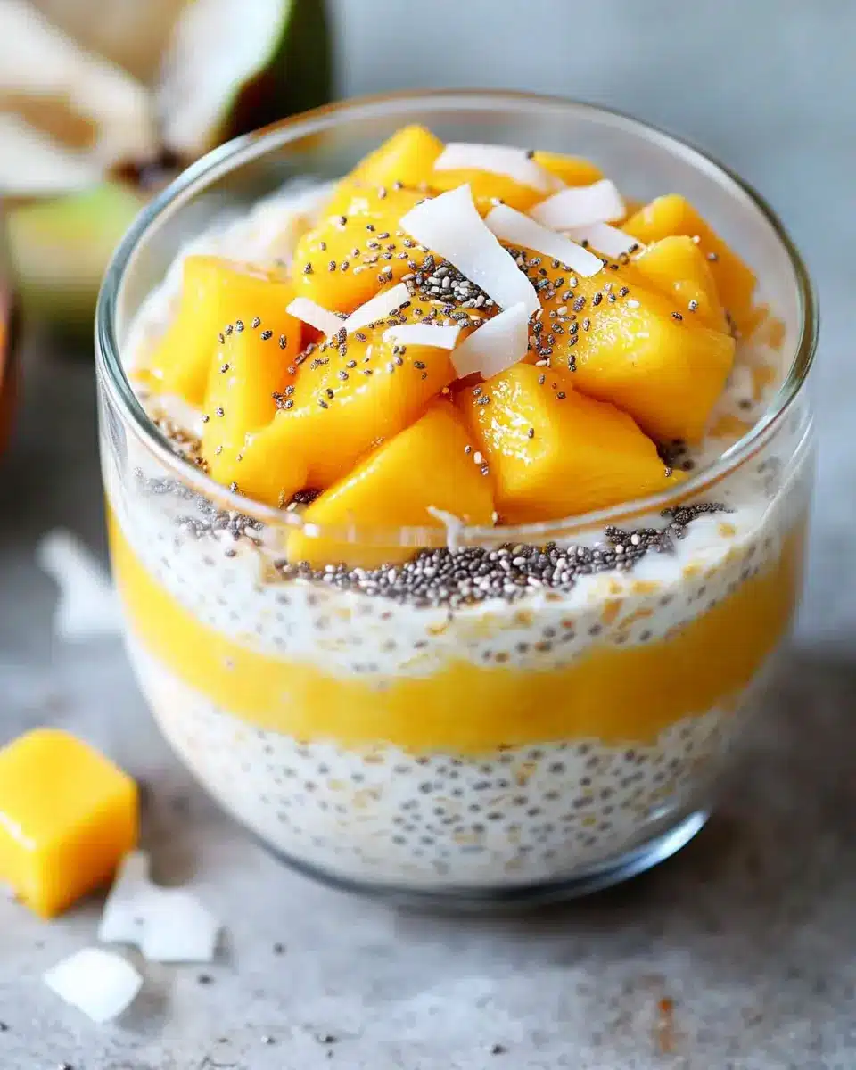 Overnight Oats mit Mango: The Best Creamy Breakfast Delight
