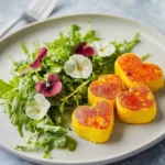Polenta-Herzen mit Frisée-Salat First Image First Image