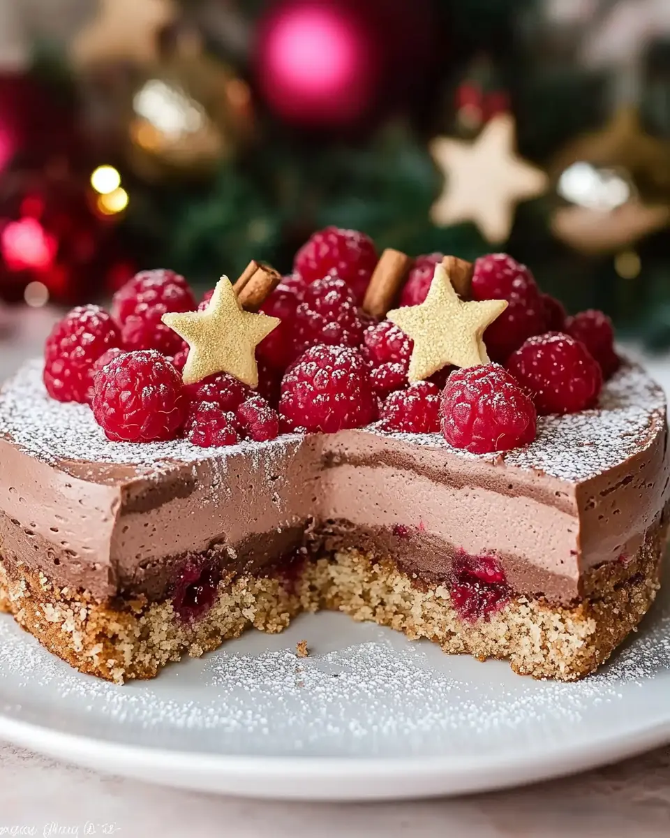 Zimtstern-Schokomousse-Torte für Weihnachten: Indulgent Bliss
