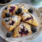 Einfache Brombeeren Scones First Image First Image
