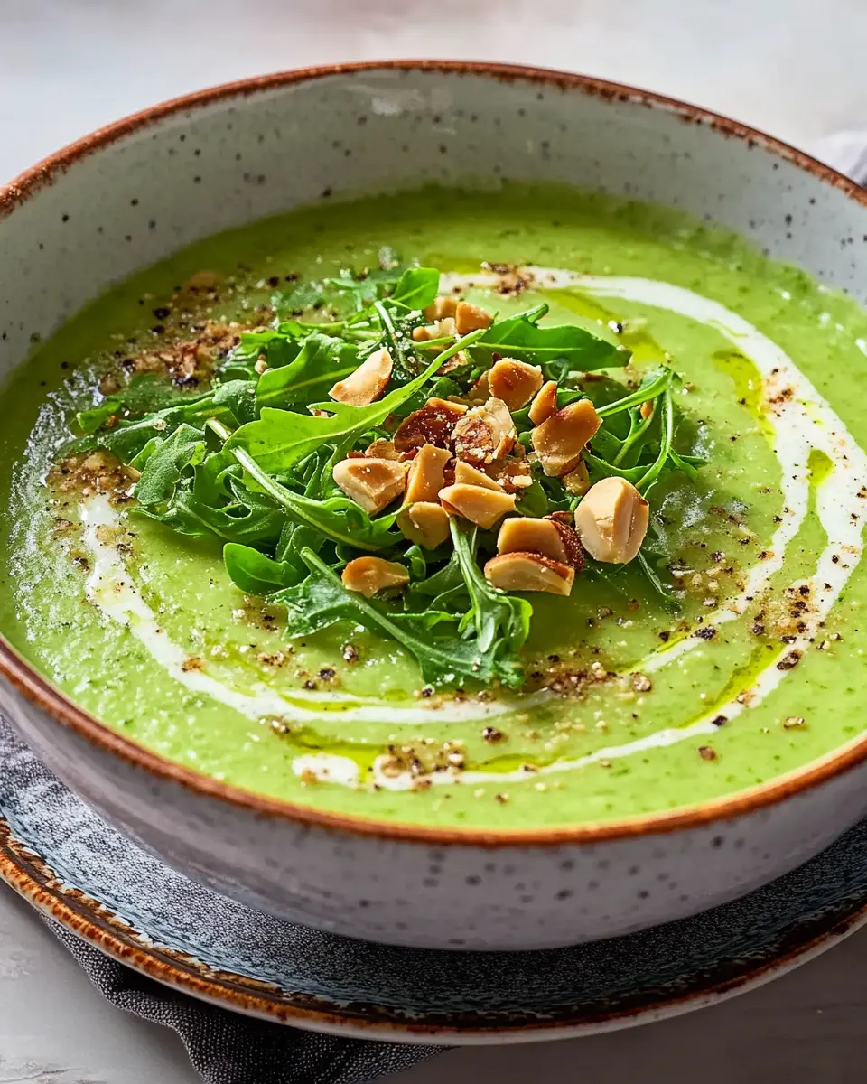 Rucola Cremig kühle Suppe: Irresistibly Refreshing with Crunch!