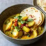 Buntes Kartoffel-Curry mit Kartoffel-Chapati First Image First Image