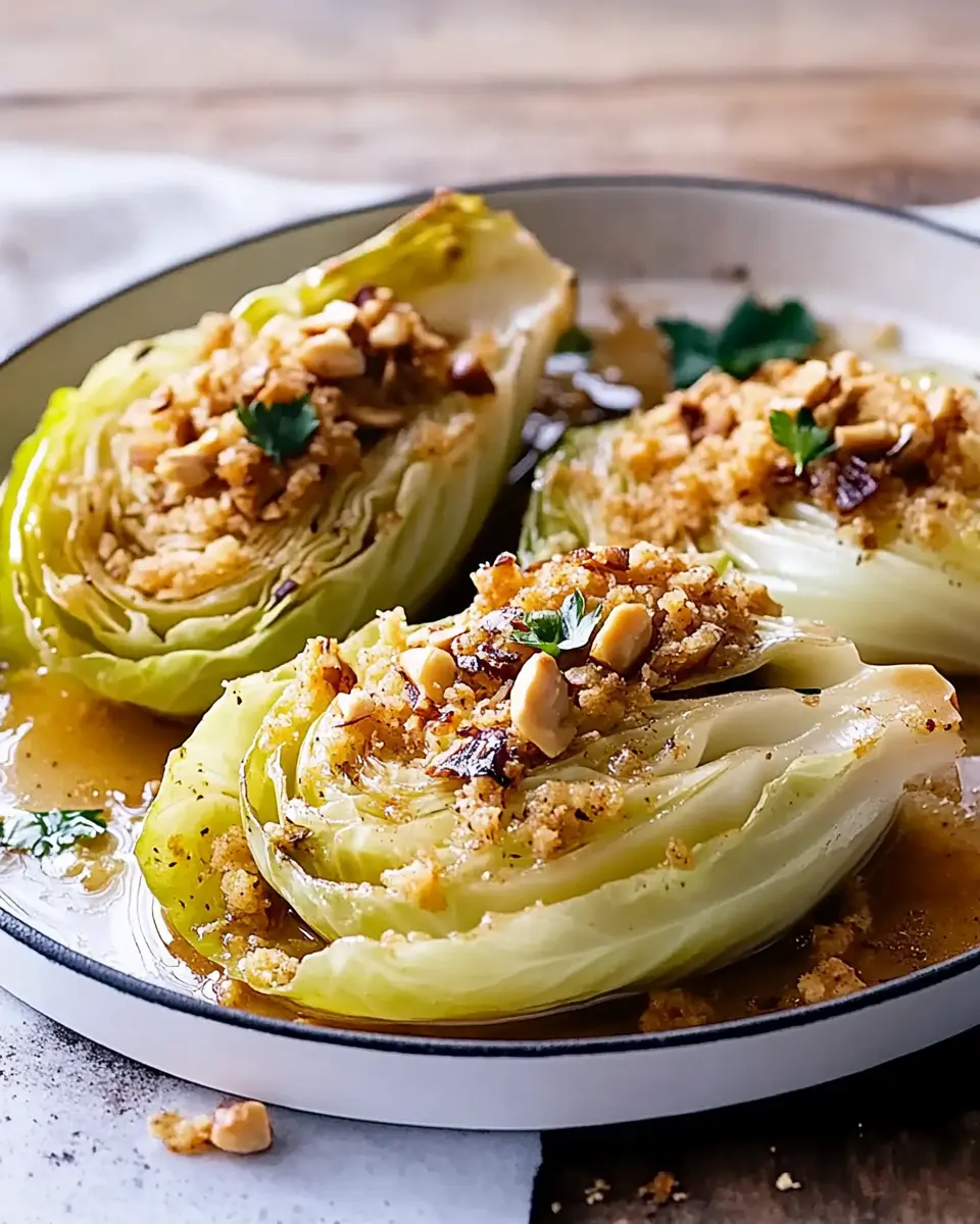 Geschmorter Wirsing unter Nussbröseln: Comfort Food Bliss