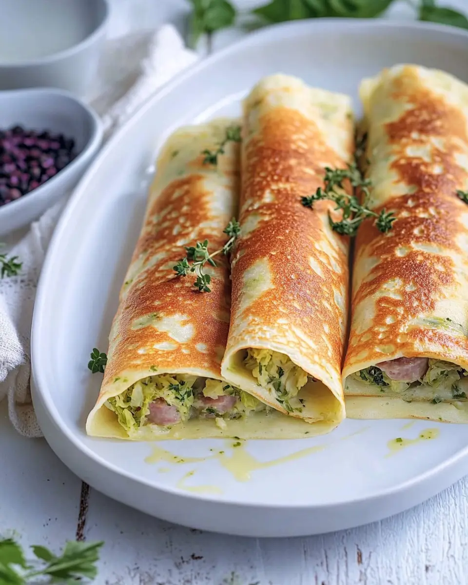 Wirsing-Crespelle mit Lyoner Wurst: Easy Comfort Food Delight