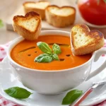 Tomatensuppe mit Käsetoast-Herzen First Image First Image