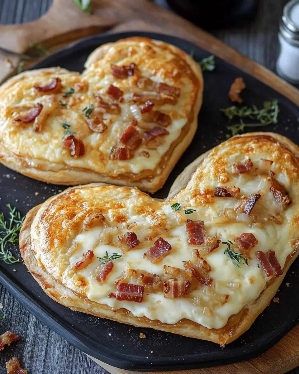 Flammkuchen-Herzen aus der Heißluftfritteuse: Easy & Irresistible!