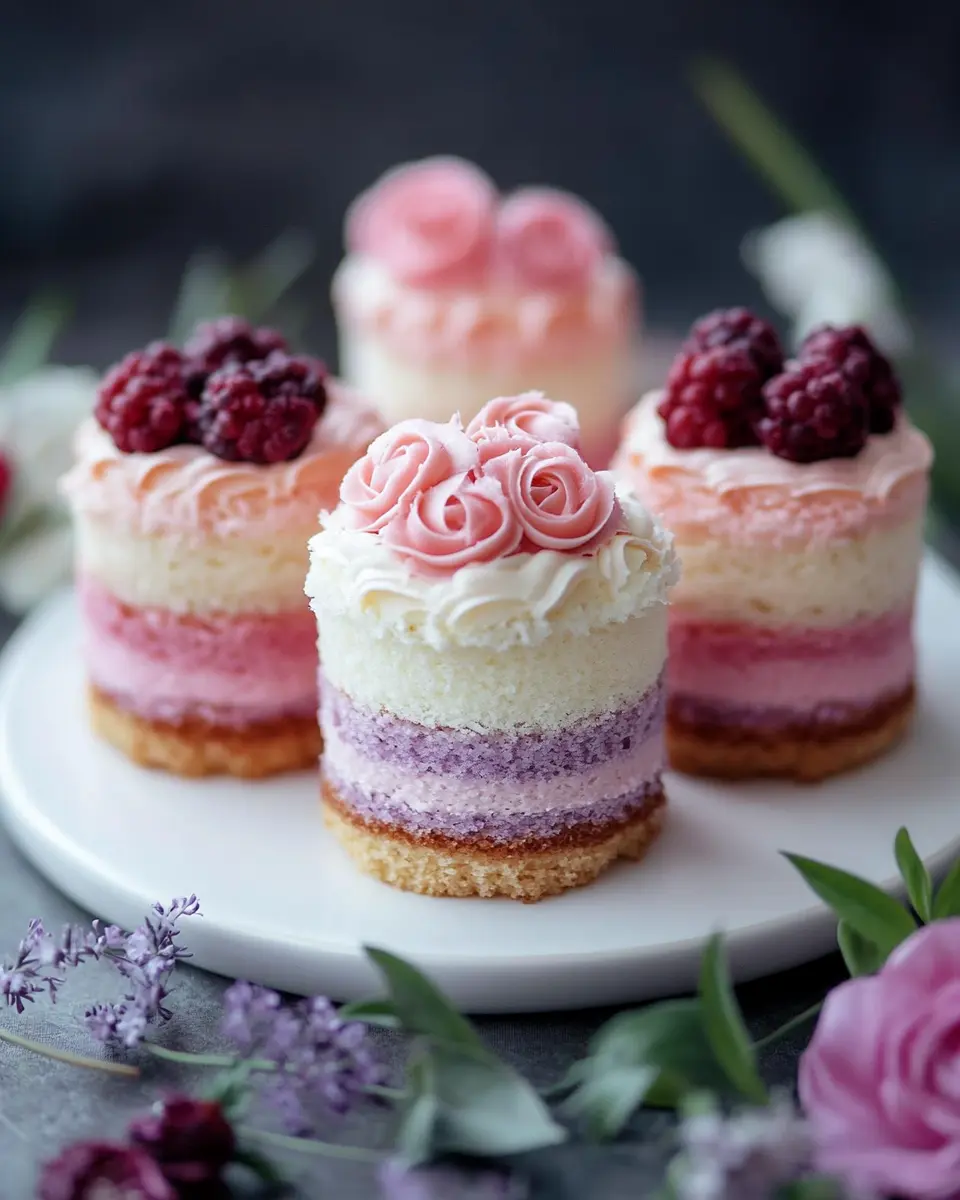 Mini Ombre Törtchen: Indulge in Heavenly Layers at Home