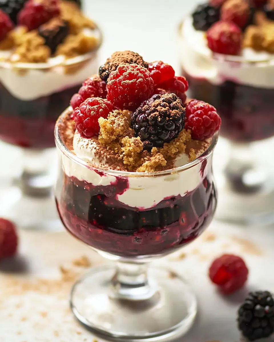 Tiramisu mit dunkler Beerenmischung und Spekulatius: Irresistibly Creamy Delight