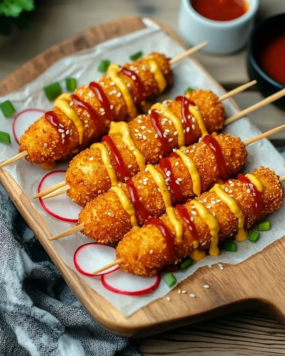 Koreanische Corndogs: Irresistibly Crunchy & Flavor-Packed!