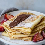 Crêpes - Rezept für den einfachen Grundteig First Image First Image