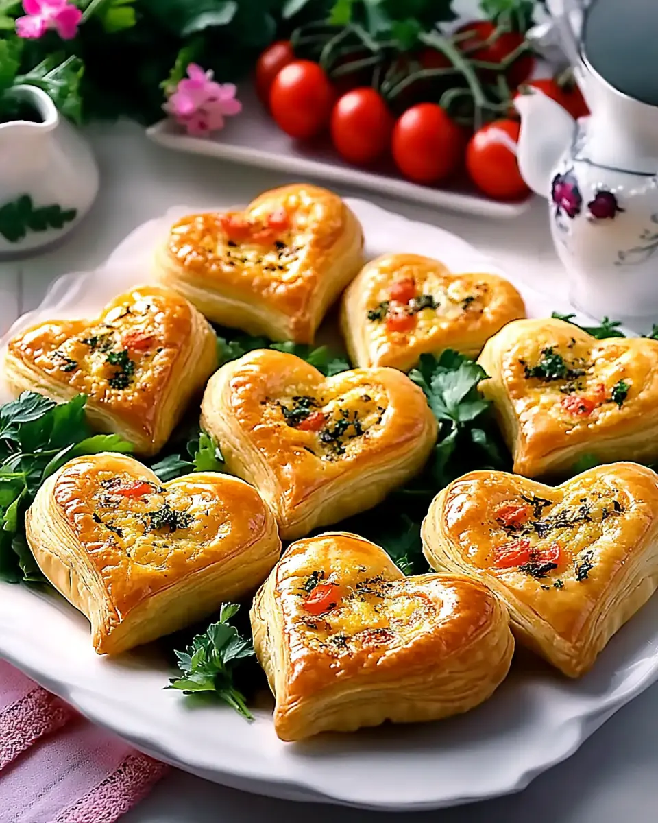 Pikante Blätterteigherzen: Irresistibly Spicy Puff Pastry Treats