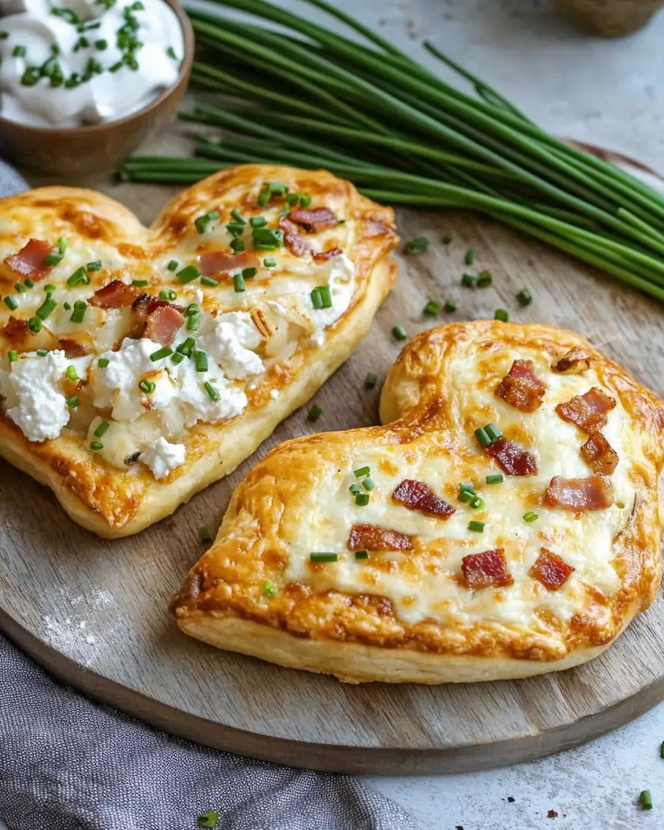 Flammkuchen-Herzen aus der Heißluftfritteuse: Irresistibly Crisp!