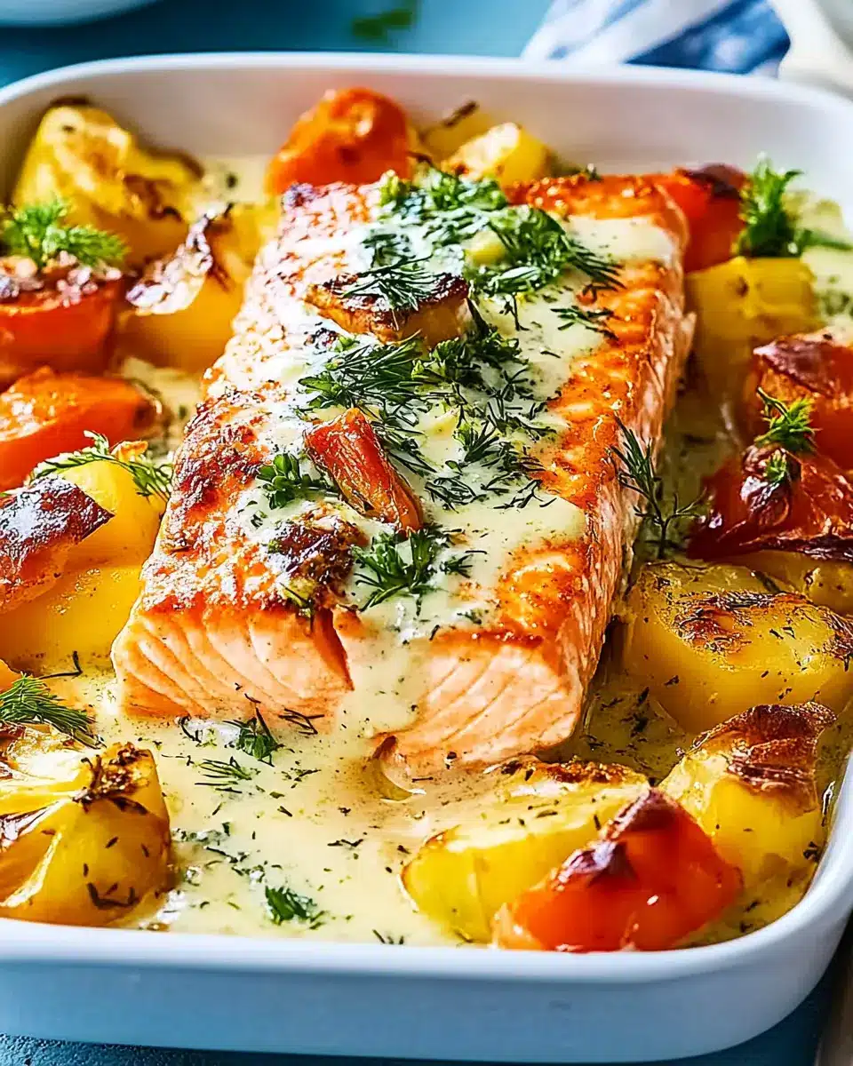 Gratinierter Ofenlachs