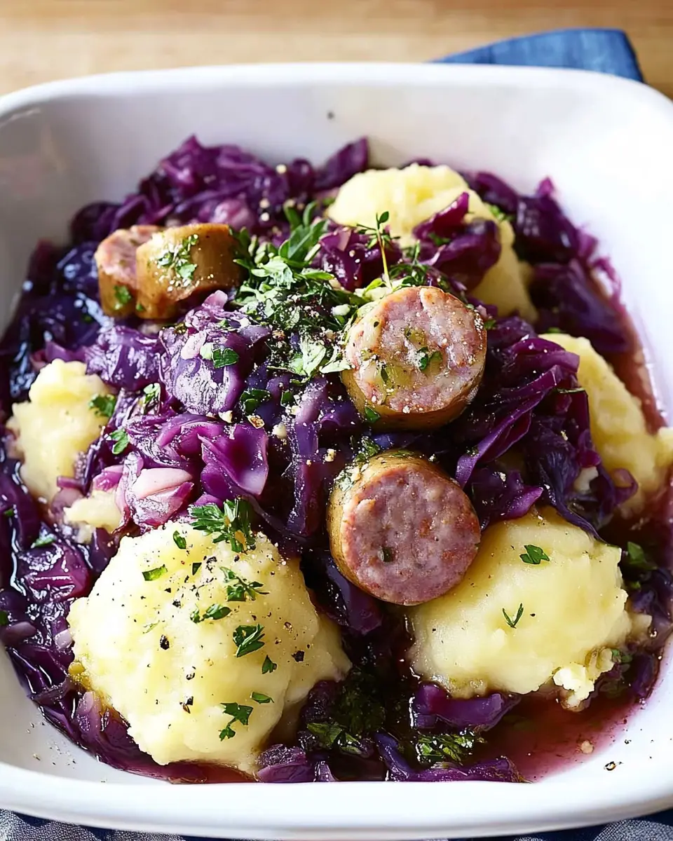 Rotkohl-Knödel-Wurst-Auflauf First Image First Image