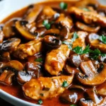 Feuriges Paprika-Geschnetzeltes mit Champignons First Image First Image