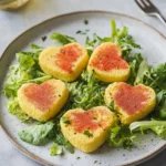 Polenta-Herzen mit Frisée-Salat First Image First Image