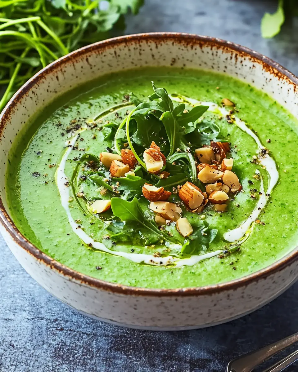 Rucola Cremig kühle Suppe: Irresistibly Refreshing with Crunch!