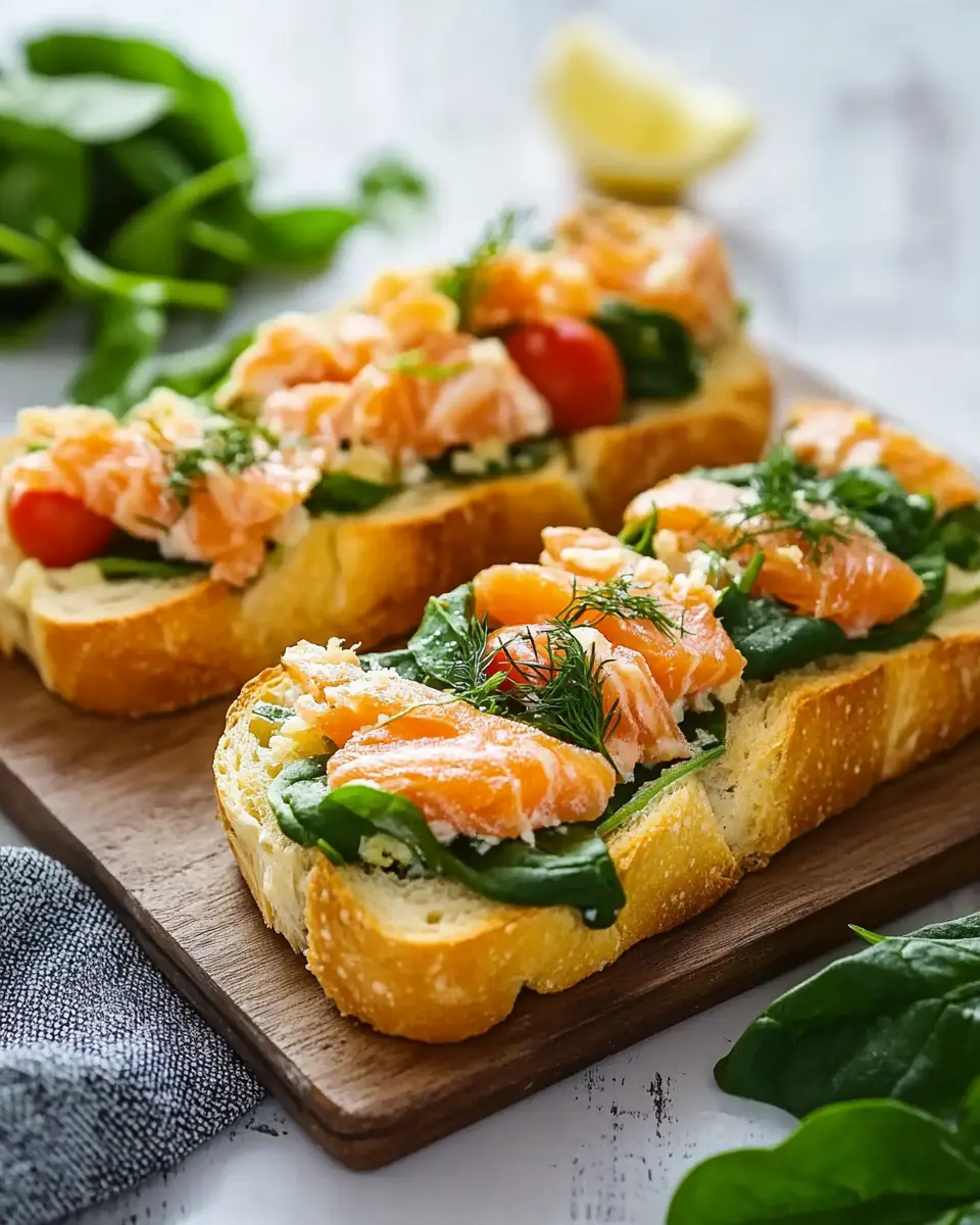 Baguette-Traum mit Lachs und Babyspinat: Irresistibly Fresh Delight