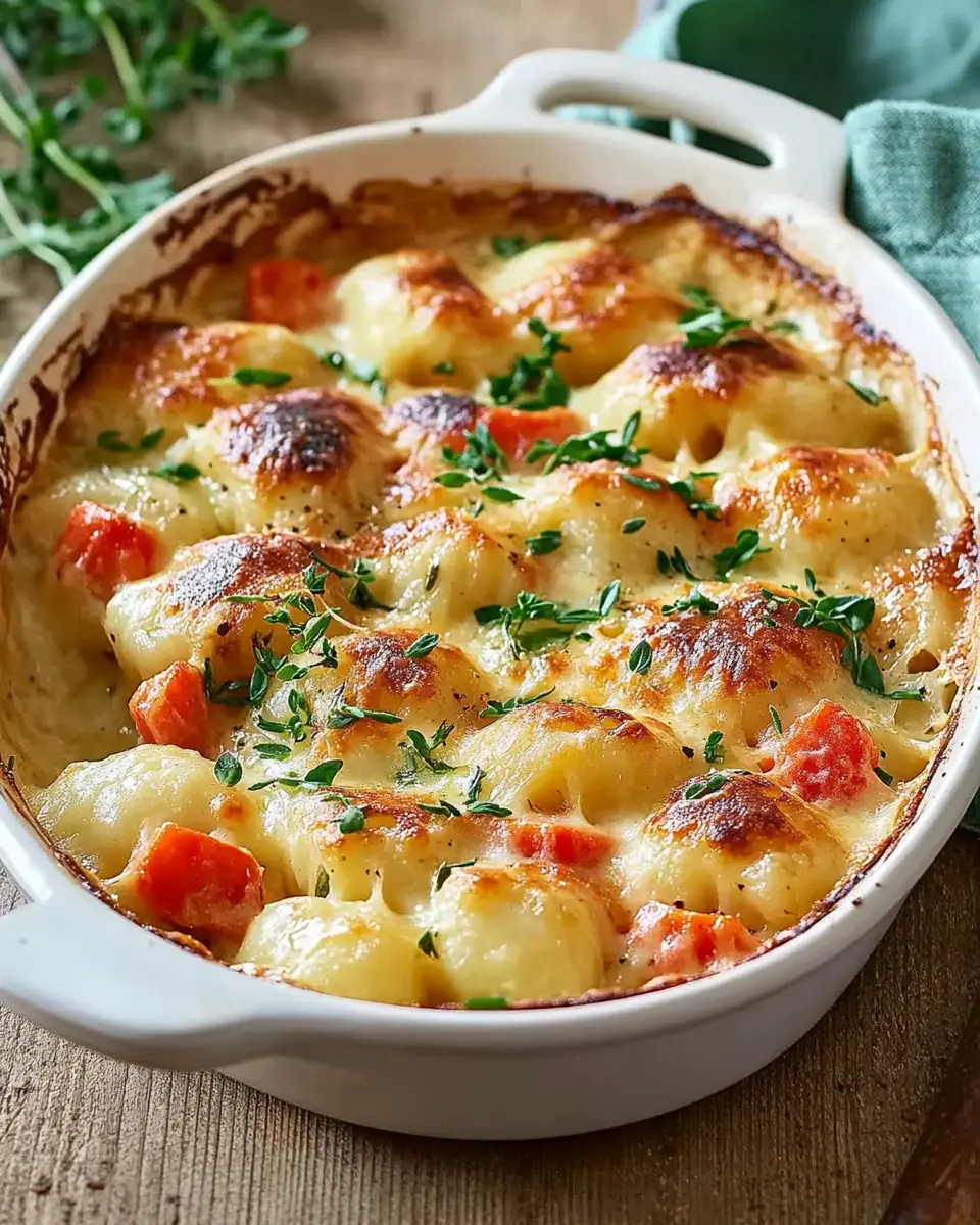 Ohne Aufwand: Gnocchi-Auflauf, der beste, cremige Genuss!