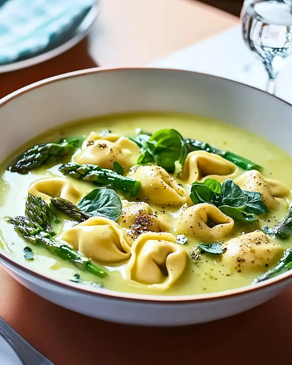 Spargelsuppe mit Tortelloni-Prosa: Indulgent Comfort Bowl