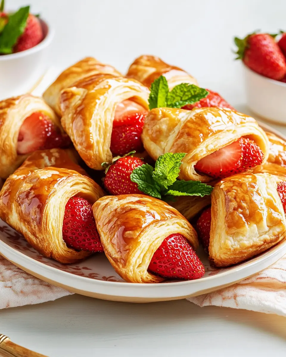 Franzbrötchen Erdbeere: Irresistibly Sweet Strawberry Bliss