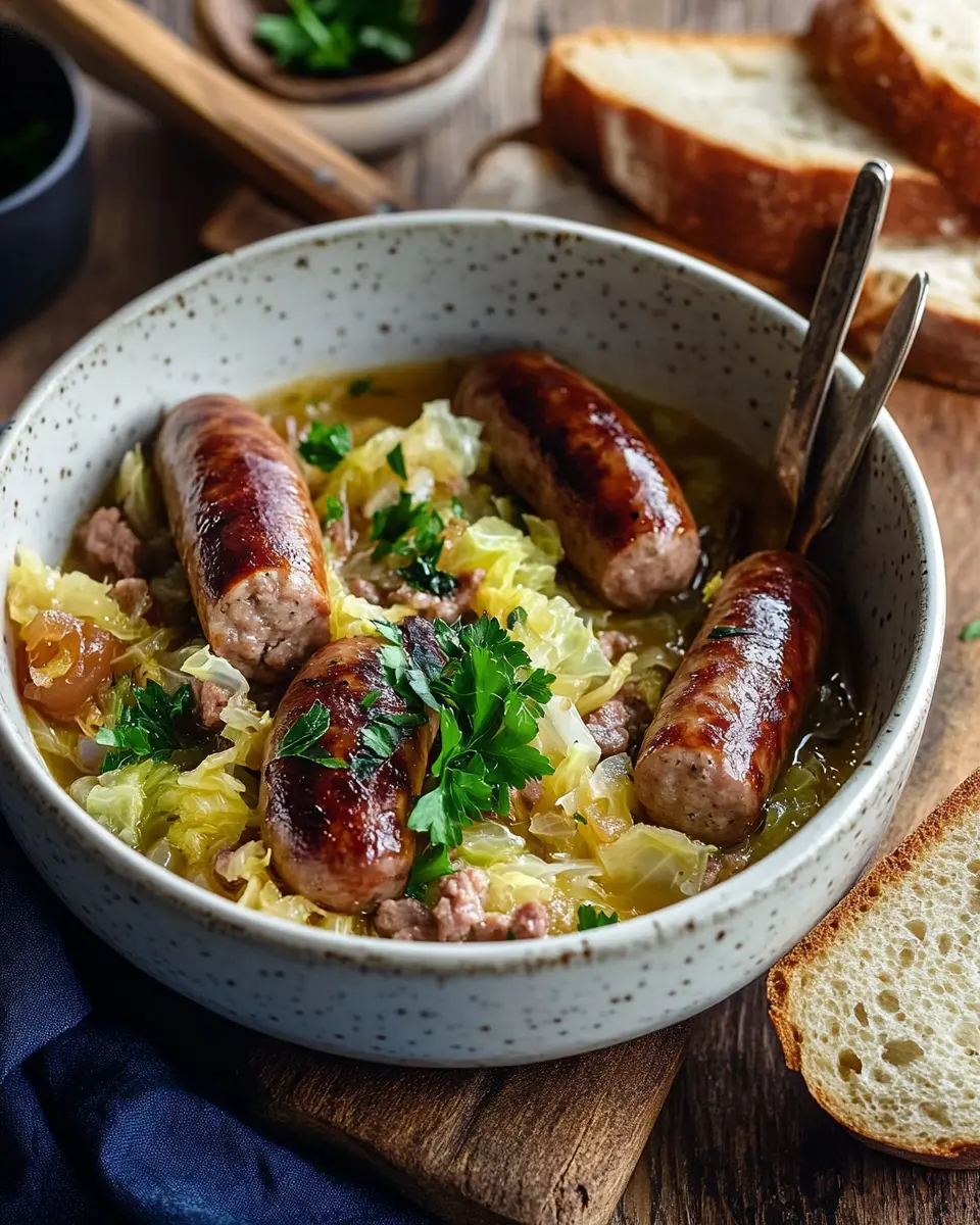 Spitzkohleintopf mit Mettwurst: A Cozy, Hearty Delight