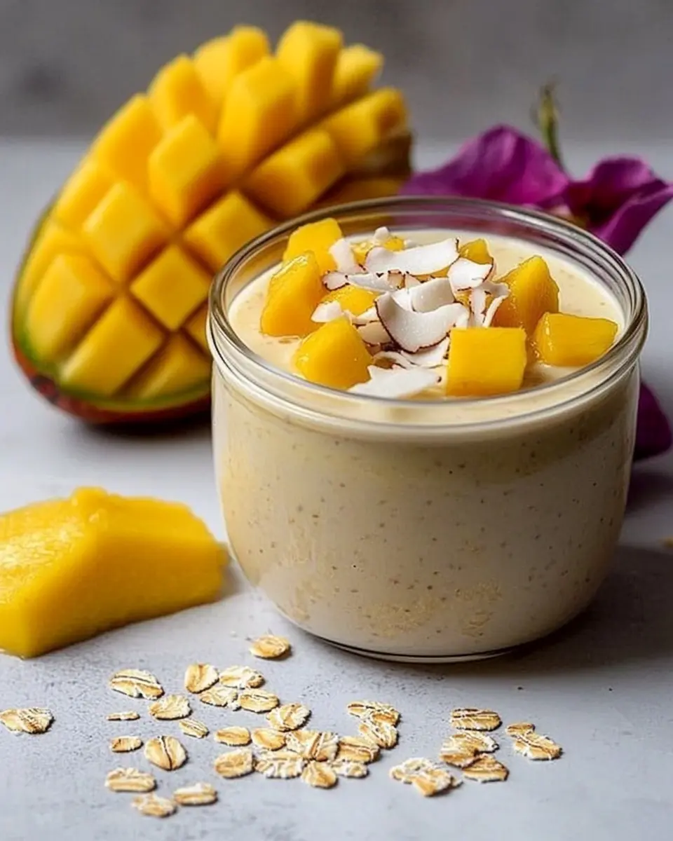 Mango-Joghurt mit Kokos und Haferflocken: Creamy Bliss Awaits