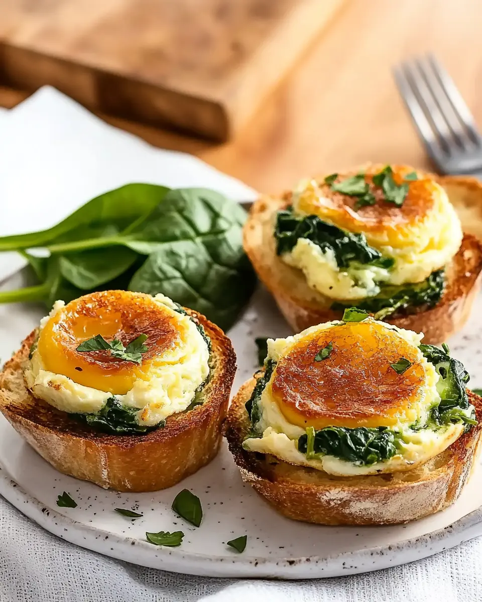 Egg-Muffins mit Spinat & Röstbrot: The Best Busy Morning Boost