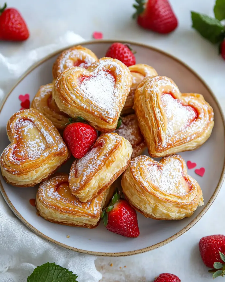 Blätterteig Herzen: Irresistibly Flaky Sweet Treats at Home