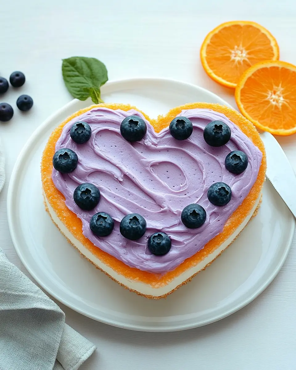Orangen Heidelbeer Herztorte: Irresistibly Sweet Delight