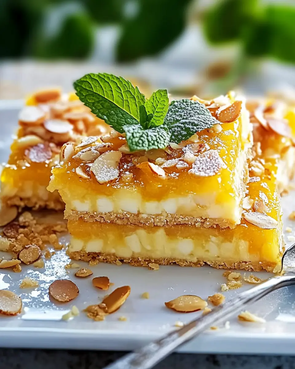 Mandelschnitten mit Orangen Curd: Indulgent Bliss Awaits!